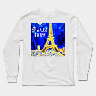 Paris in a Van Gogh style Long Sleeve T-Shirt